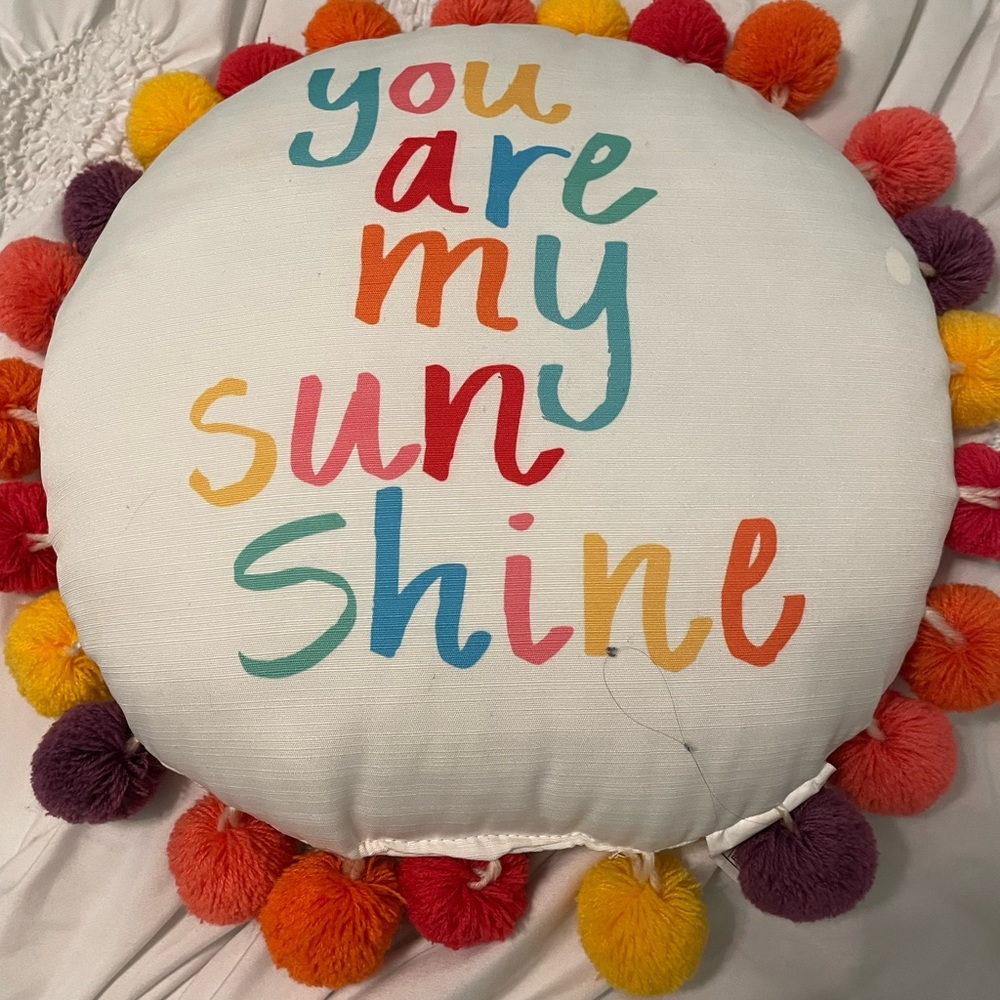 you are my sunshine throw pillow